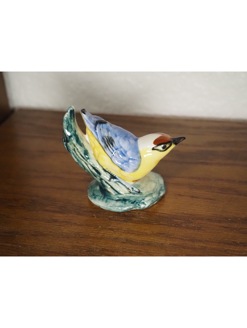 Stangl Pottery Bird Figurine – Hand‑Painted Blue & Yellow Vintage Collectible